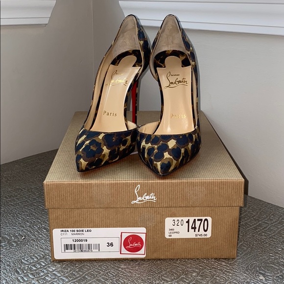 Louboutin Iriza 100 Soie Leo - Picture 3 of 6